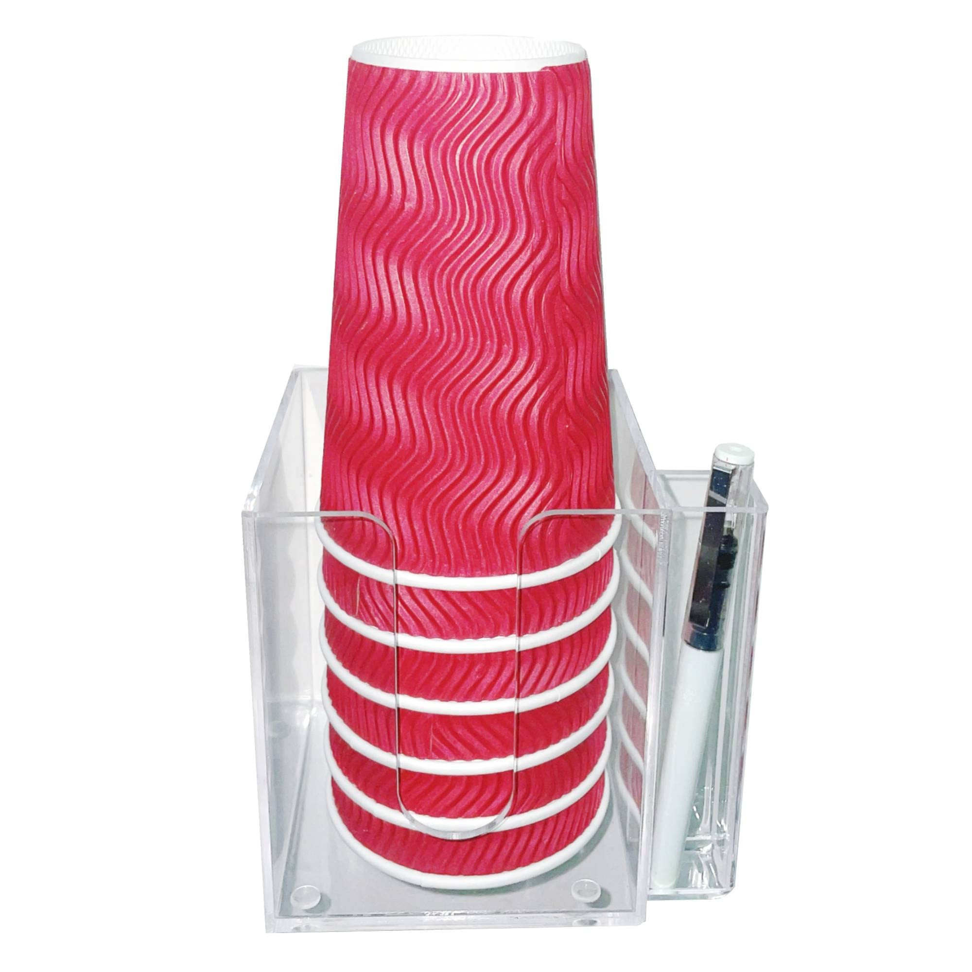 YeeBeny Cup Holder with Marker Slot, Acrylic Party Cup Organizer Storage Party Cup Dispenser Cup ... | Amazon (US)