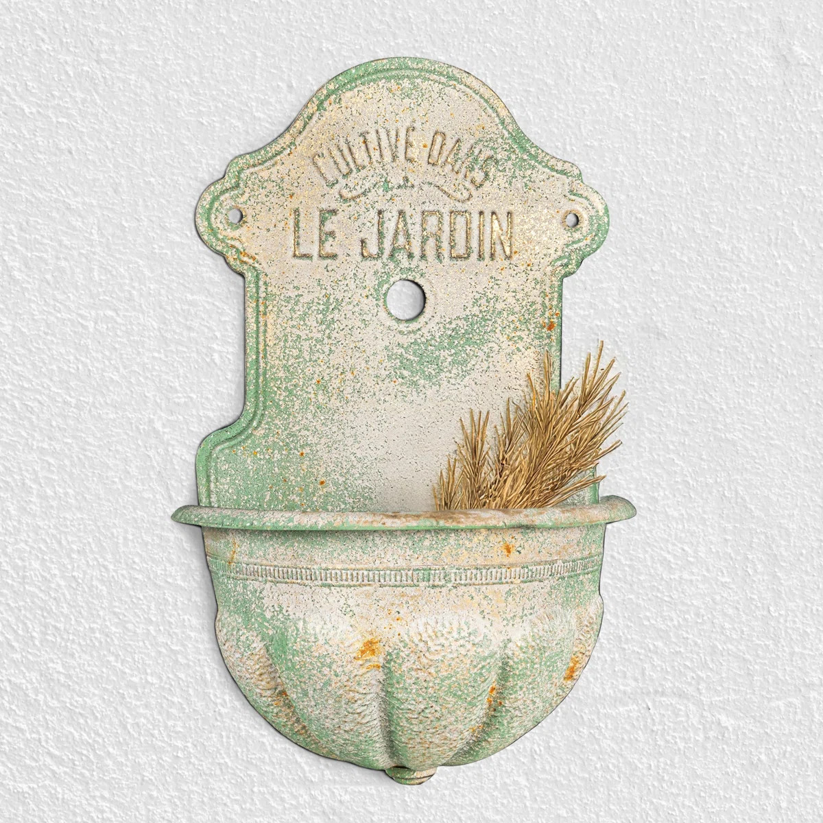 Metal Wall-Mounted Planter with Distressed Finish | Wayfair North America