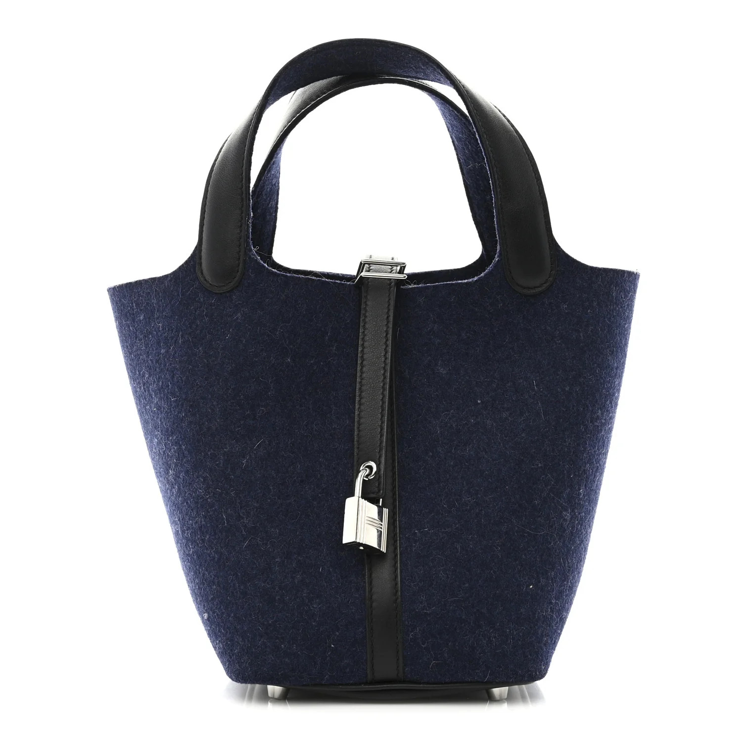 Feutre Swift Picotin Lock 18 PM Bleu Nuit Black | FASHIONPHILE (US)