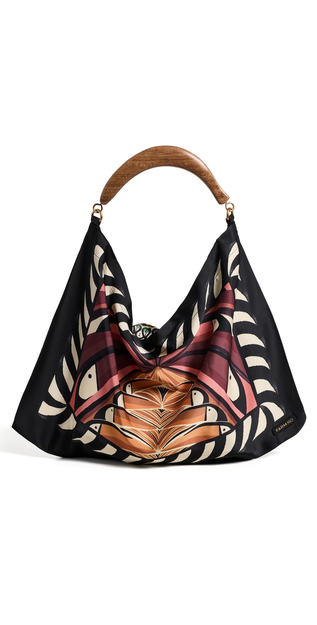 FARM Rio Small Satin Scarf Bag Toucan Tree Farmlab Pink One Size | Shopbop