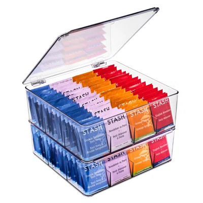 Sorbus Tea Bag Organizer, Set of 2 - Stackable Tea Bag Storage Organizer with 12 Compartments and Hinged Lid | Wayfair North America