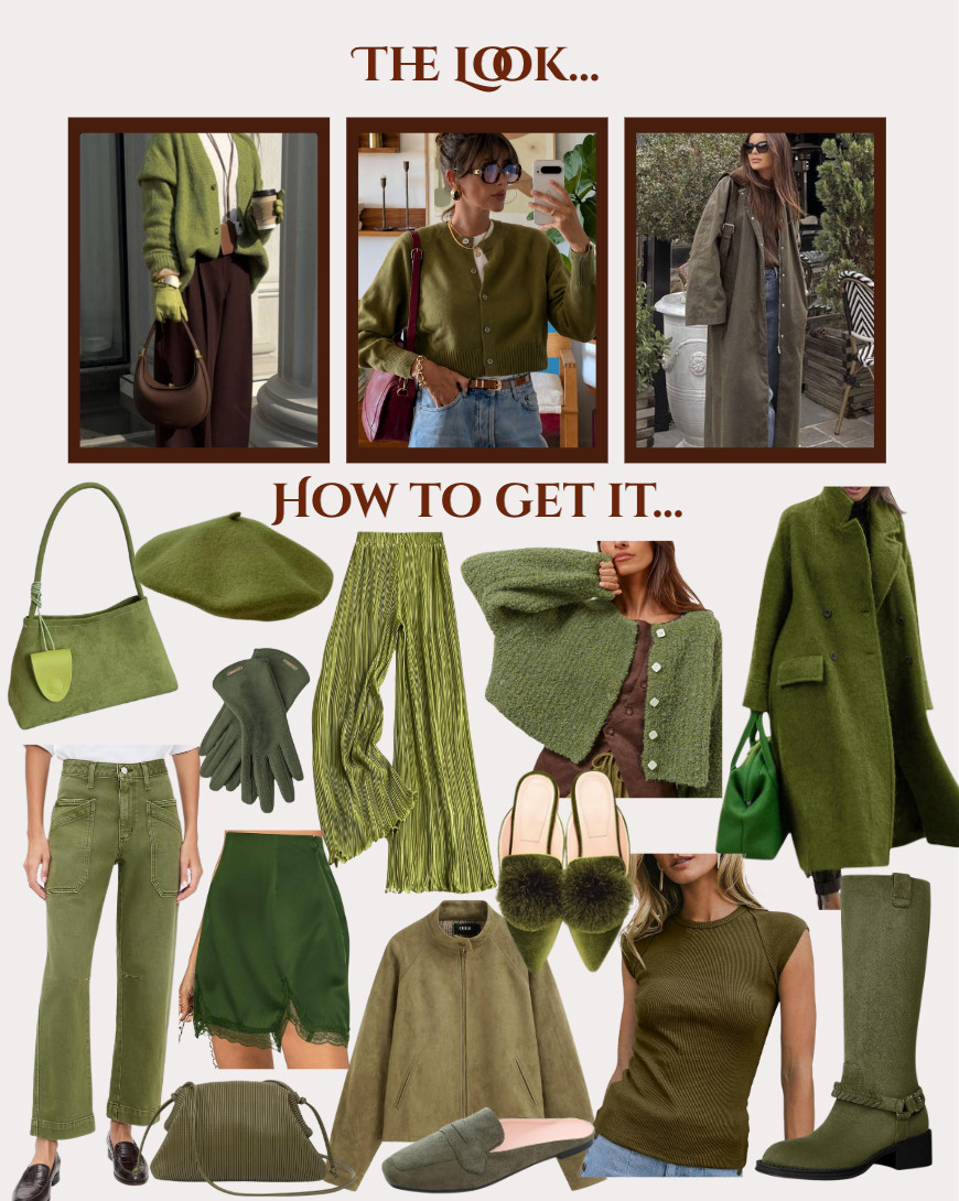 Fall Trend Alert: Moss Green! Check out all these cool finds to nail this trend in the coming months!  

 #LTKootd #LTKSeasonal #LTKSaleAlert