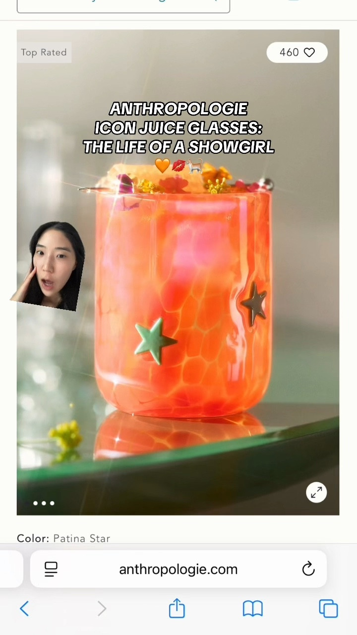 New limited-edition Anthropologie icon juice glasses that are Taylor Swift/The Life of a Showgirl themed!!😍🧡

#anthropologie #home #taylorswift #thelifeofashowgirl #kitchen #coffee 

#LTKParties #LTKStyleTip #LTKHome