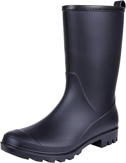 Litfun Women's Mid Calf Rain Boots Waterproof Lightweight Garden Shoes | Amazon (US)