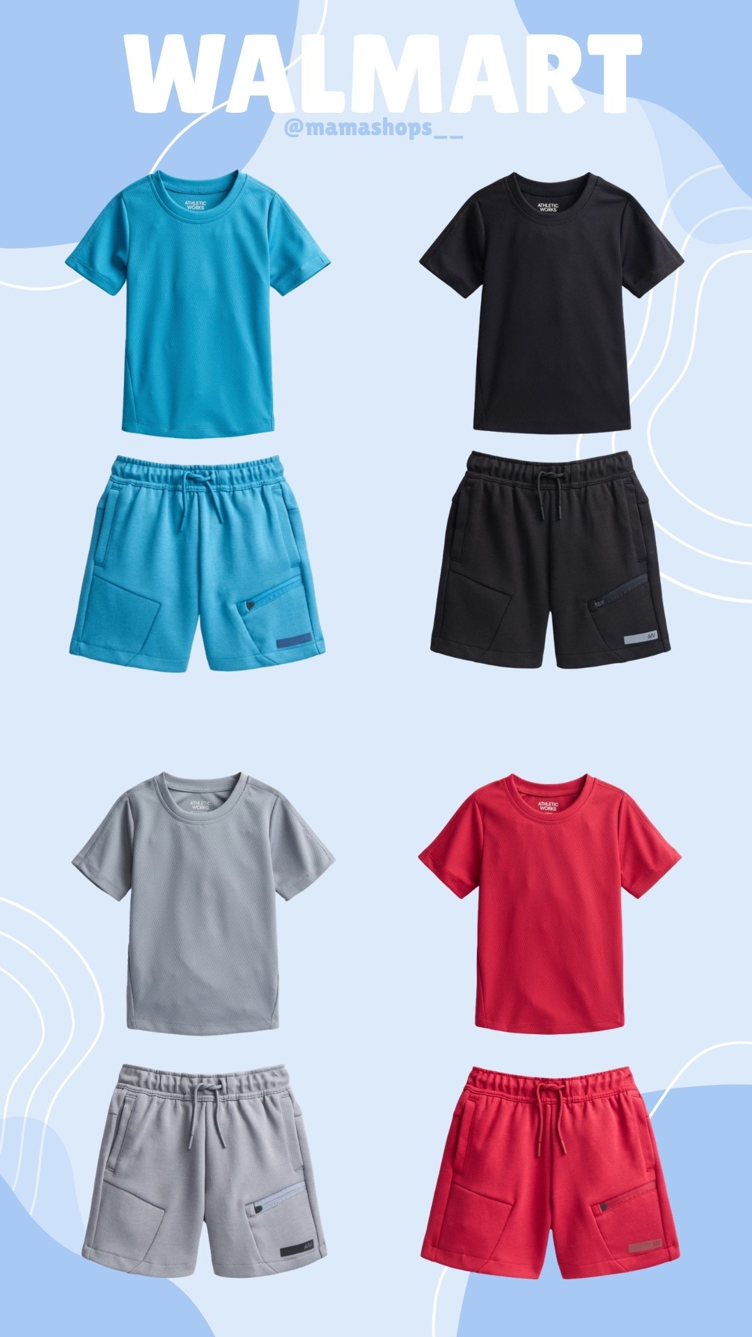 Walmart finds for Boys, Athletic Works, shirt and matching shorts ! 👦🏻🤩

Go check them out, linking them here for easy access🔗✨

#LTKSeasonal #LTKmomlife #LTKKids