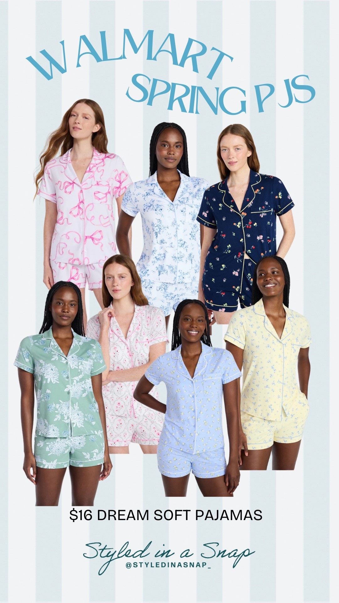 Walmart always has the cutest pajamas and these spring new arrivals are so cute! I am struggling to choose a favorite, but am definitely getting a couple pairs at only $16! They are incredibly soft and they stay soft even after washing them. 
Pajama set, affordable spring pajamas

#LTKSeasonal #LTKHome #LTKOver40