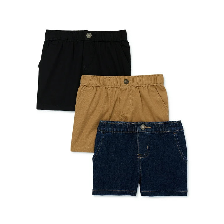 Garanimals Baby Boy Woven Shorts Multipack, 3-Pack, Sizes 0-24 Months | Walmart (US)