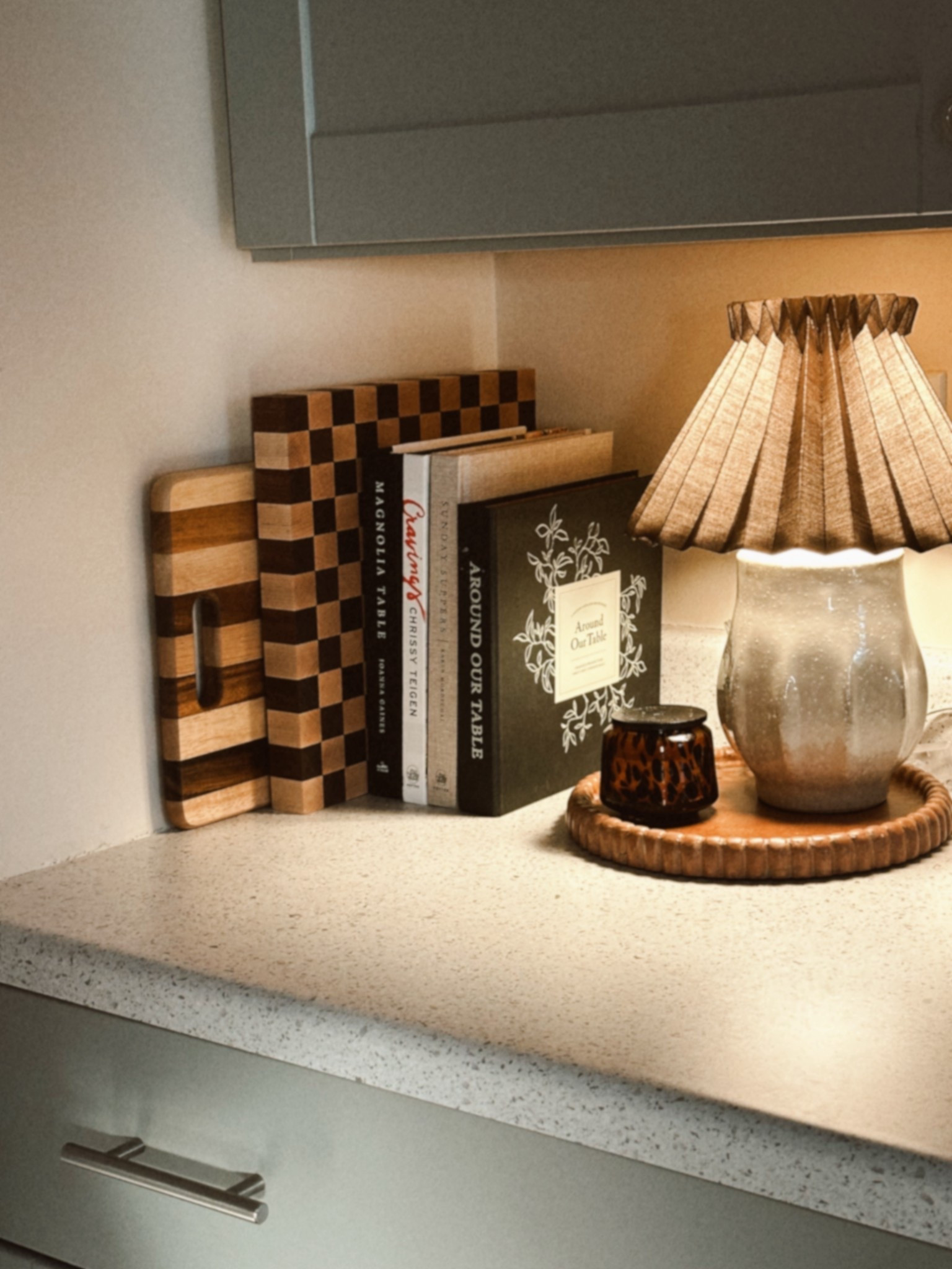 kitchen counter styling 