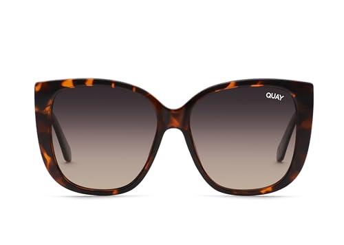 Quay - Womens Sunglasses, Polarized Square Lenses with UV Protection, Oversized Sunglasses (Ever After, Tortoise) | Amazon (US)