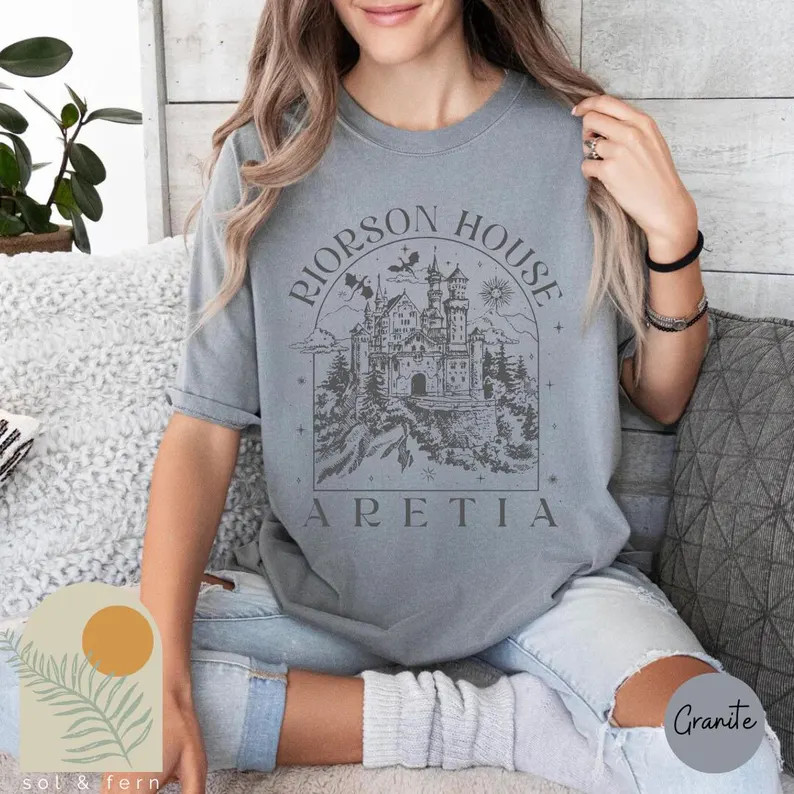 Xaden Riorson House Shirt | Aretia Iron Flame Comfort Colors Shirt | Violet Sorrengail Basgiath W... | Etsy (US)