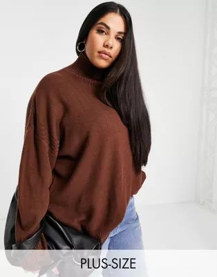 M Lounge Curve ultimate relaxed high neck sweater | ASOS (Global)