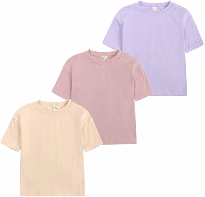 Kids Tales Baby Girls Eyelashes Lips Short Sleeve BFF Off White T-Shirt Tops Tee | Amazon (US)