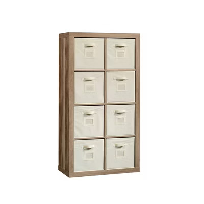 Stow Away 8 Cube Organizer Lintel Oak - Sauder | Target
