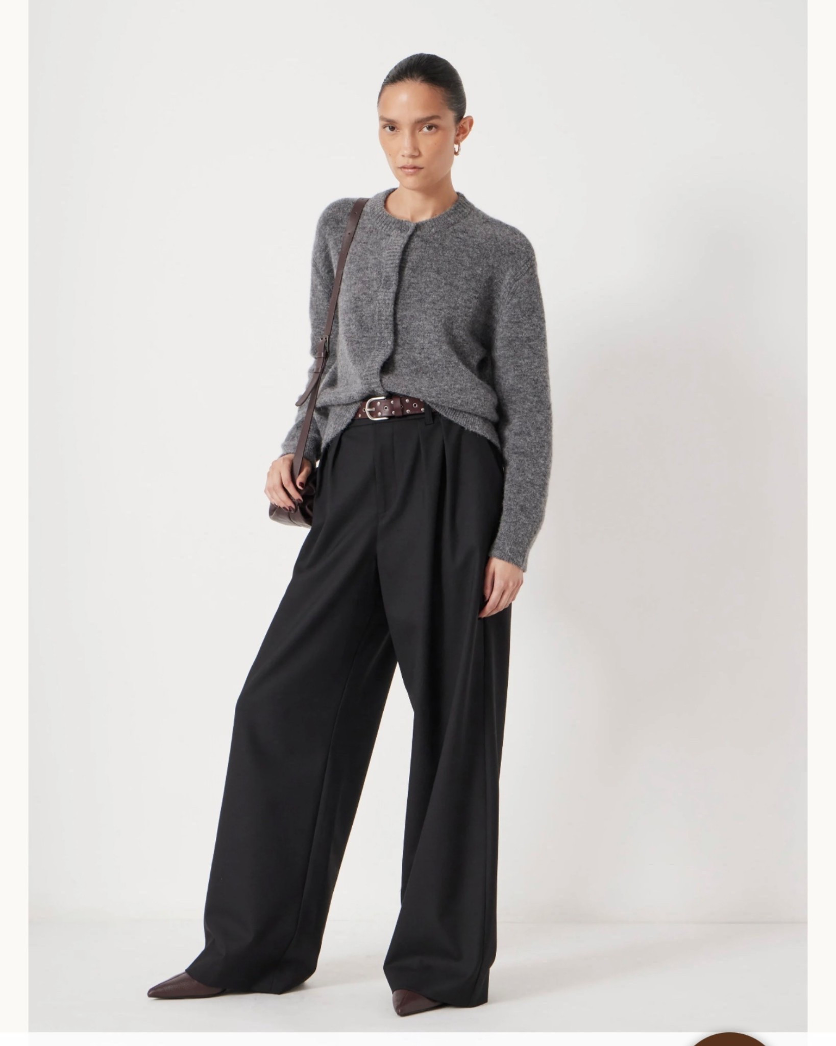 Grey cardigan, wool blend tailored trousers, winter outfits 

#LTKuk #LTKwinter #LTKeurope