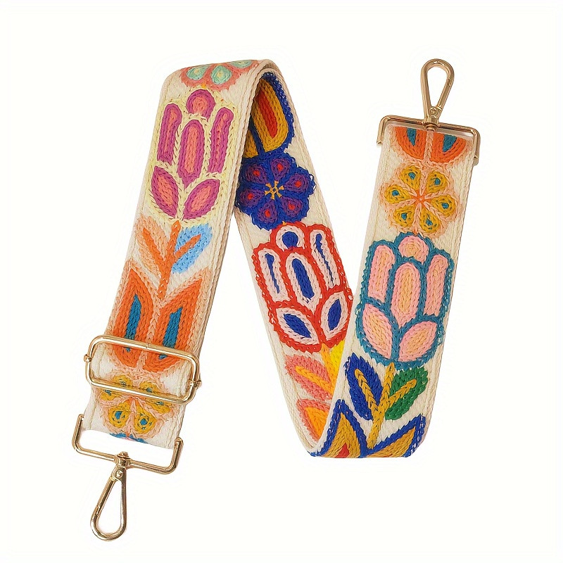 Adjustable Crochet Flower Guitar Strap Handbags Colorful - Temu | Temu Affiliate Program