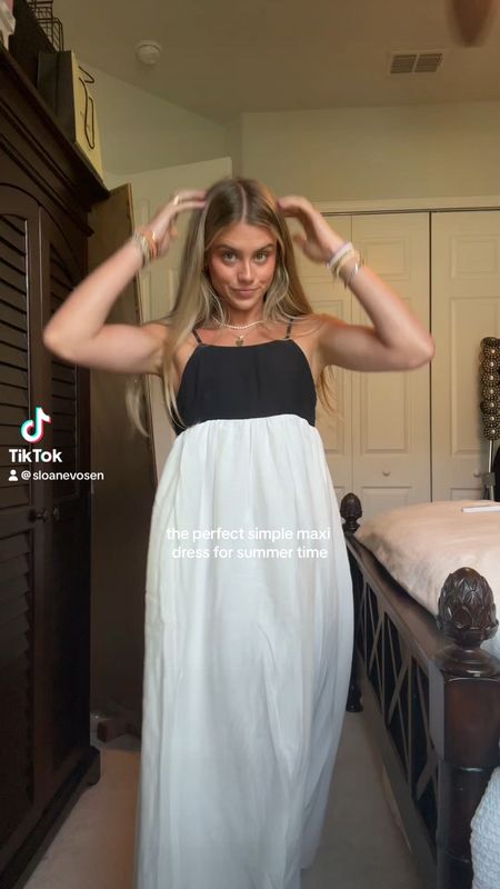 Ali express. Clacive Sexy Loose Beige Cotton Women'S Dress 2024 Summer Strap Sleeveless Ankle Length Dresses Elegnat Classic Female Dress

#LTKFindsUnder50 #LTKVideo #LTKSaleAlert