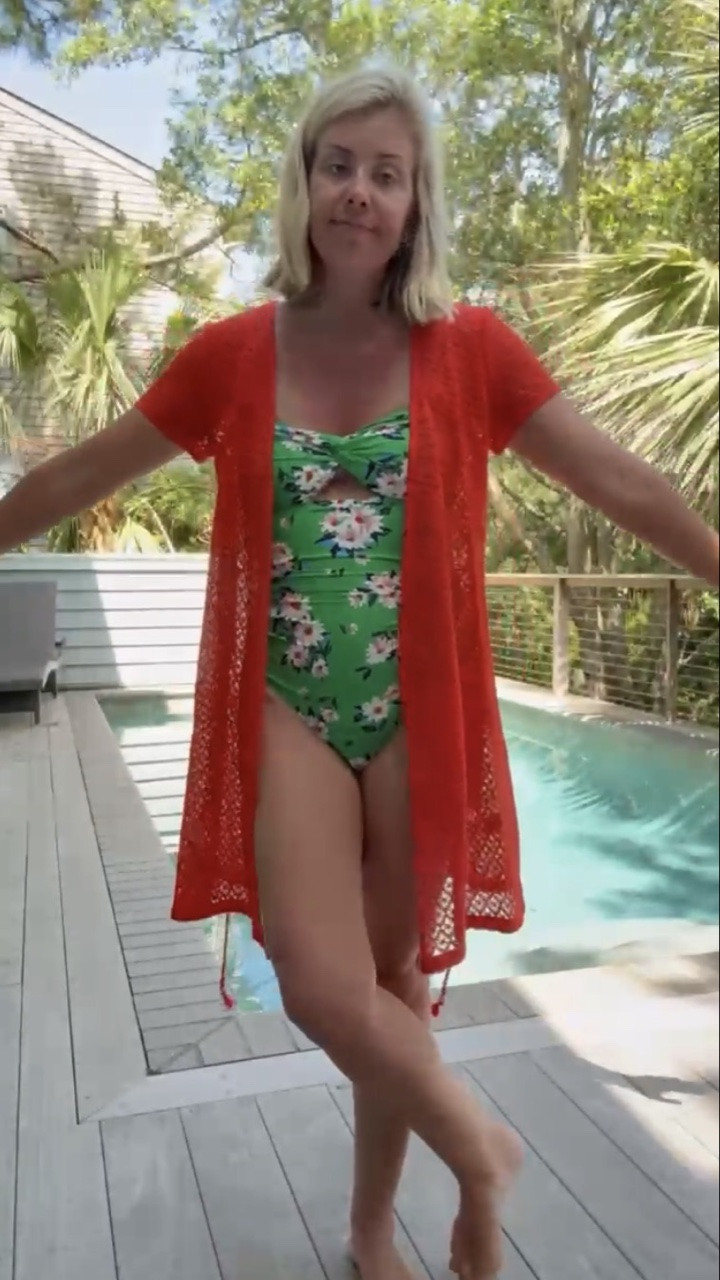 Mix and match swim look for the win! Love this flame colored coverup and this Dillard’s swimsuit is GORGEOUS. This look is approved for every age! Small suit, XS coverup

#LTKootd #LTKSeasonal #LTKSwim