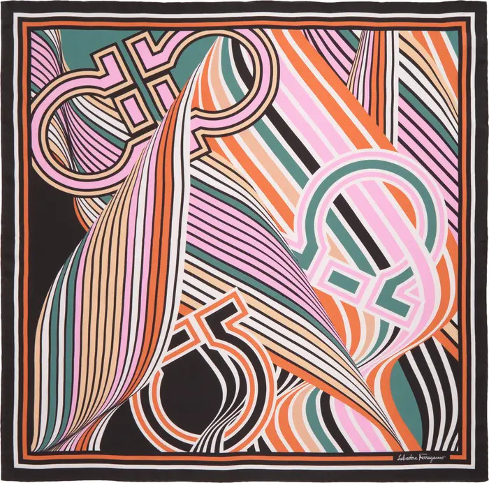 Salvatore Ferragamo Gancini Silk Scarf | Nordstrom | Nordstrom