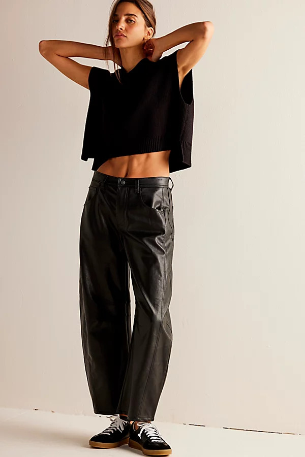 We The Free Lucky You Mid-Rise Vegan Barrel Jeans | Free People (Global - UK&FR Excluded)