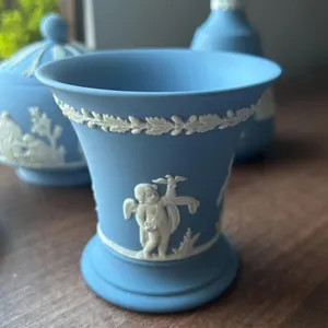 Wedgwood Blue Jasperware Dishes: Small Fluted Sweet Round Dishes, 1960s Classical Scenes - Etsy | Etsy (Global)