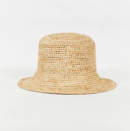 Straw/raffia bucket hat - on sale now! 

#LTKSeasonal #LTKSaleAlert #LTKFindsUnder50