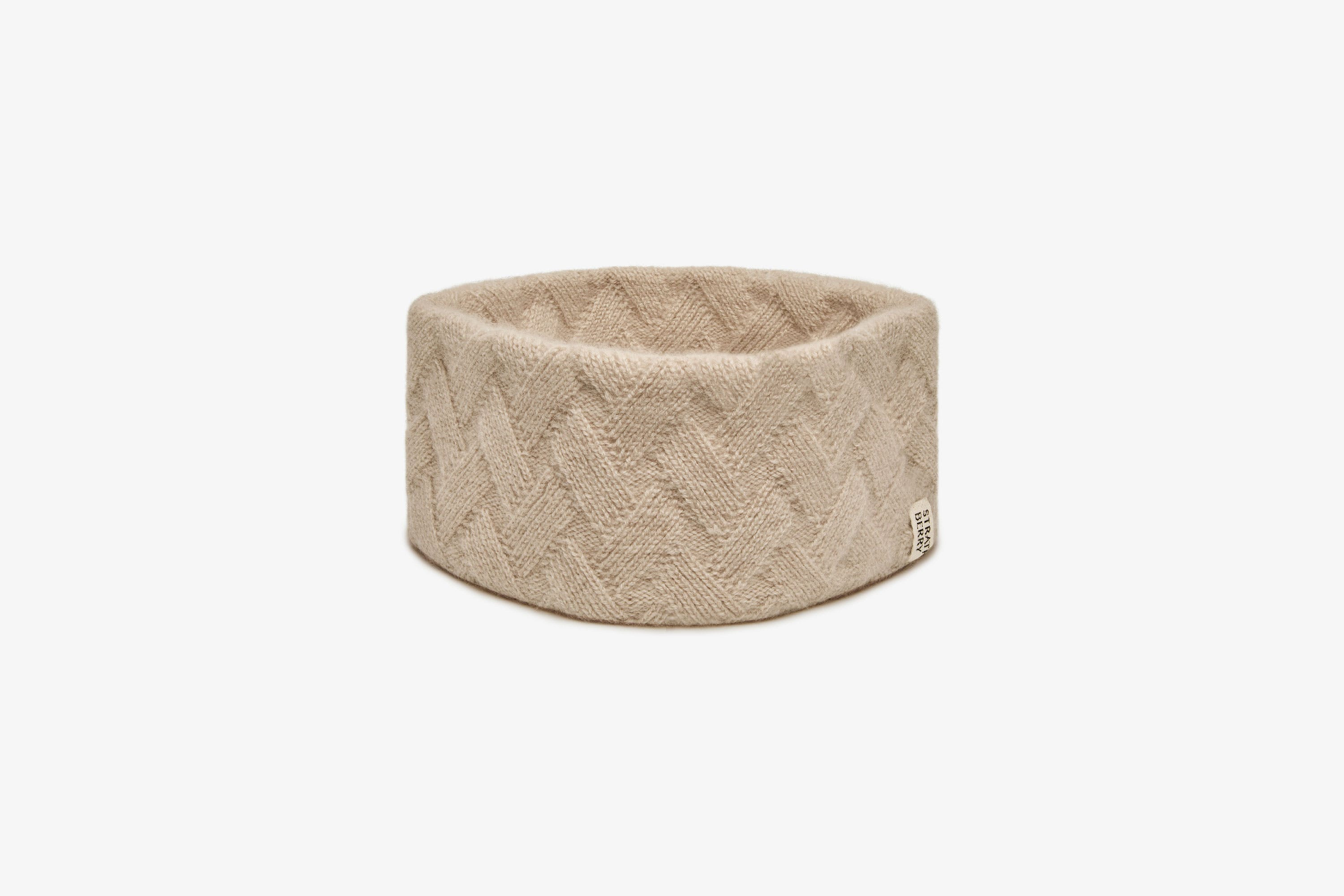 Strathberry - Sanday Cable Knit Pure Cashmere Headband - Beige | Strathberry