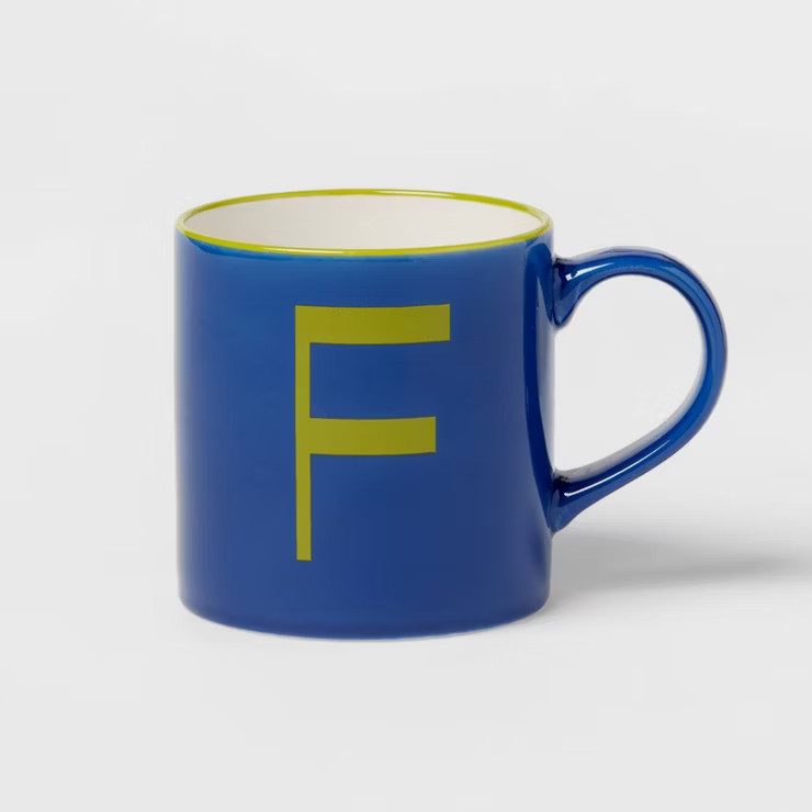 16oz Stoneware Monogram Mug - Opalhouse™ | Target