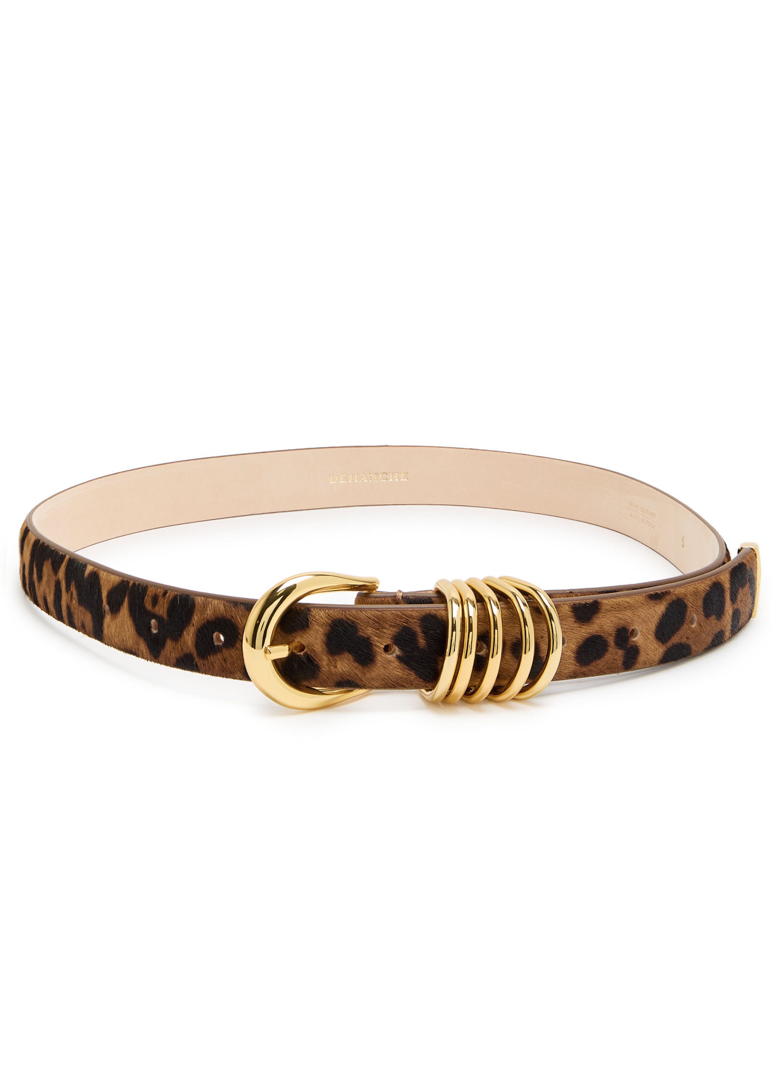 Hollyhock leopard-print calf-hair belt | Harvey Nichols