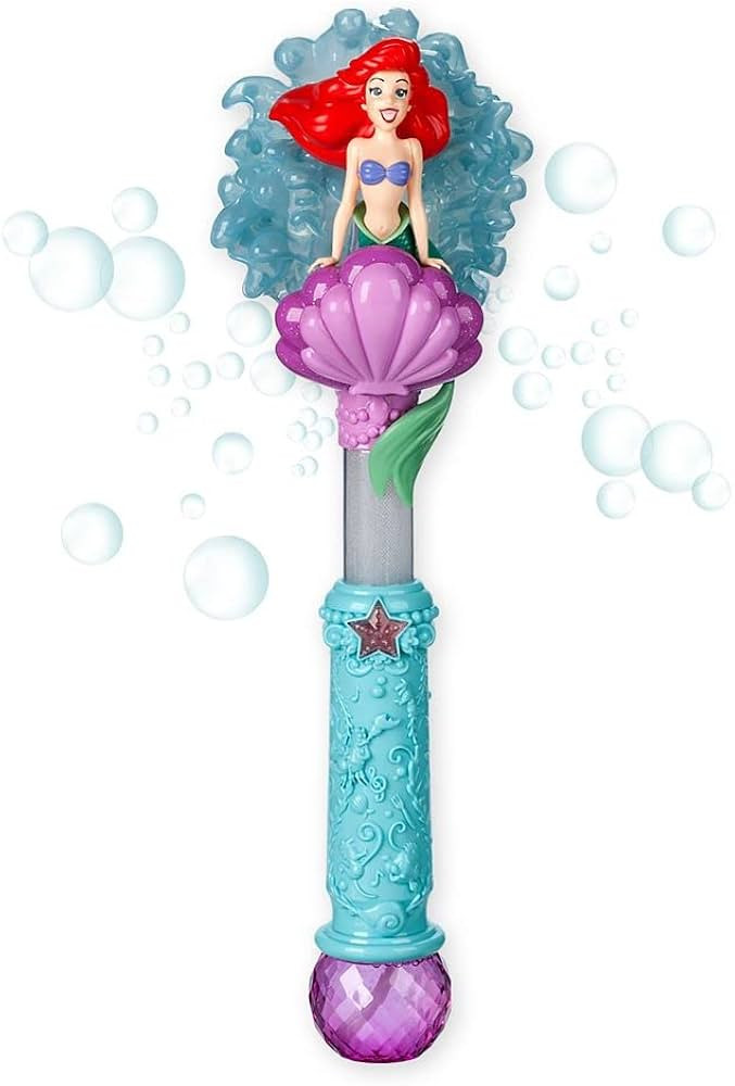 Disney Store Official The Little Mermaid Ariel Light & Sound Bubble Wand - Interactive LED Toy, P... | Amazon (US)