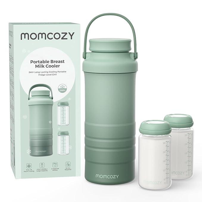 Momcozy 22oz Portable Breast Milk Cooler for Outdoor, Life Saver with 360° Total Cooling for 24 ... | Amazon (US)