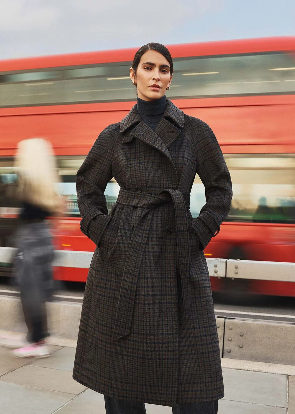 Peterson Wool Blend Coat | Hobbs US | | Hobbs