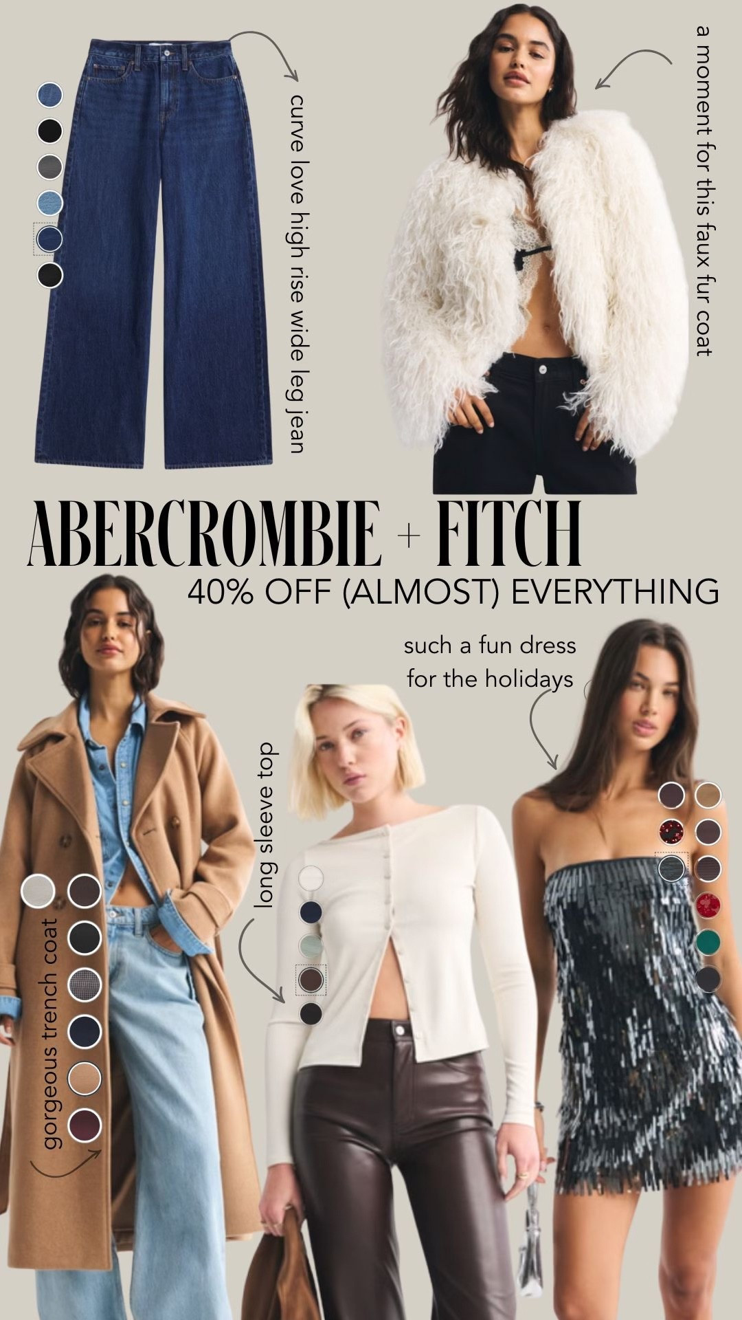 abercrombie holiday rush !! 40% off almost everything 

#LTKMidsize #LTKHoliday #LTKFindsUnder100