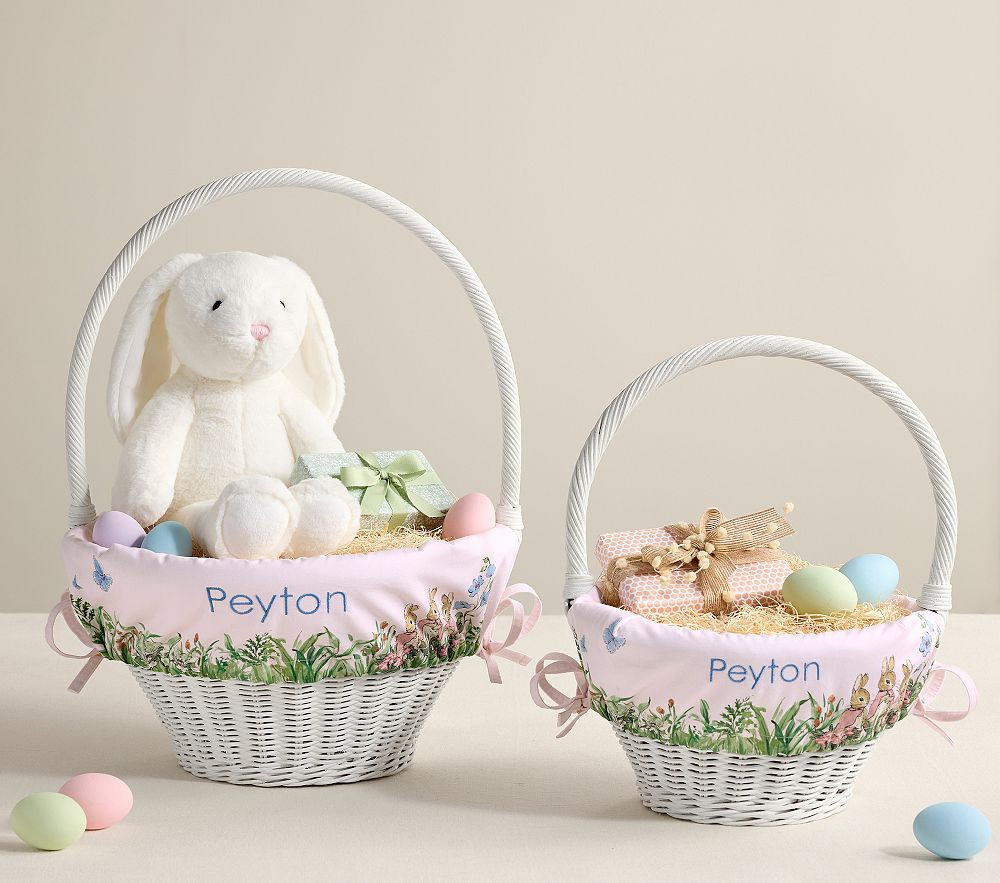 Peter Rabbit™ Flopsy™ Bunnies Landscape Easter Basket Liner | Pottery Barn Kids