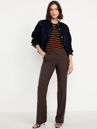 Mid-Rise Taylor Boot-Cut Pants | Old Navy (US)