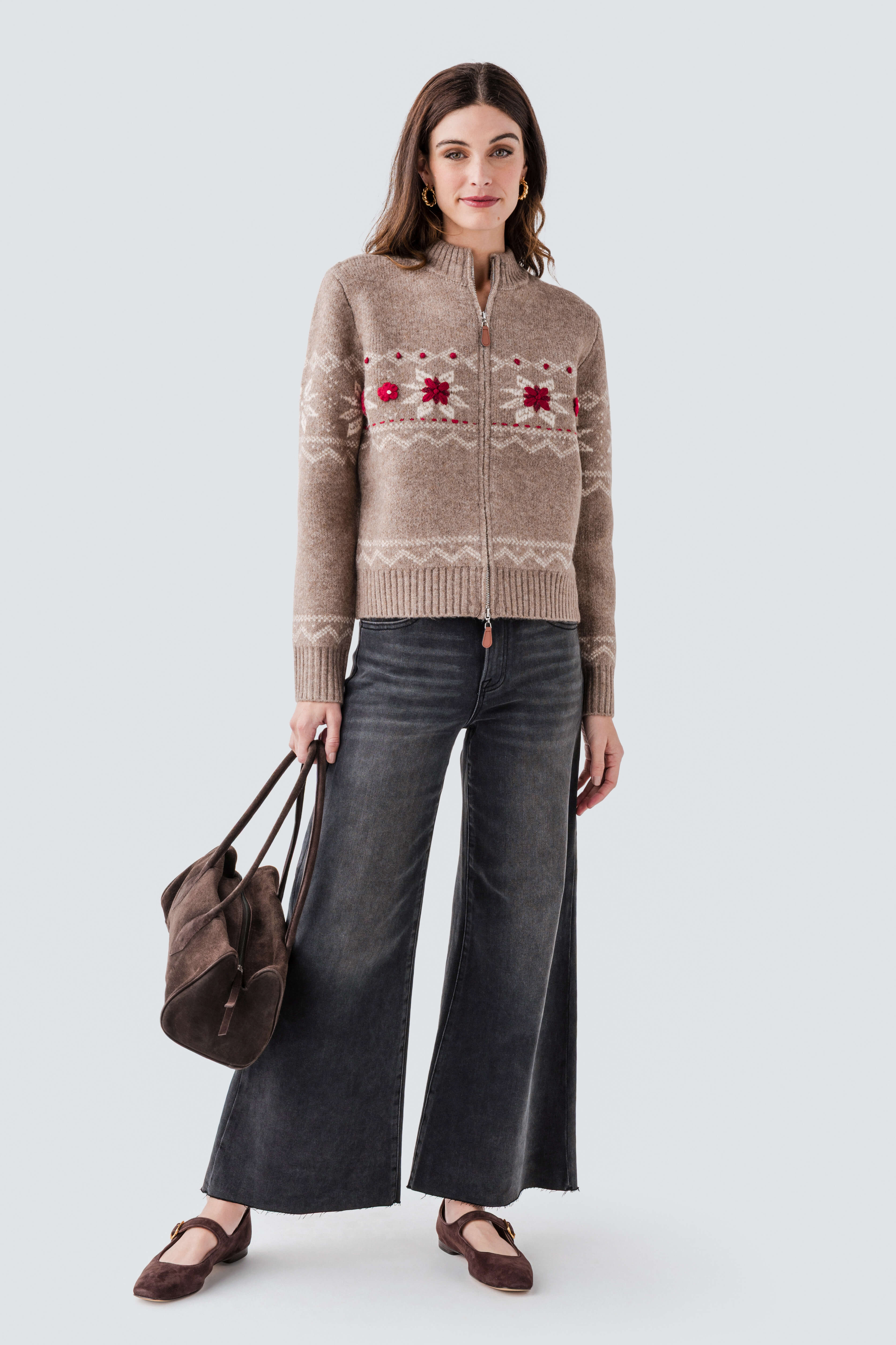 RD Style Nayeli Crewneck Cardigan | Social Threads