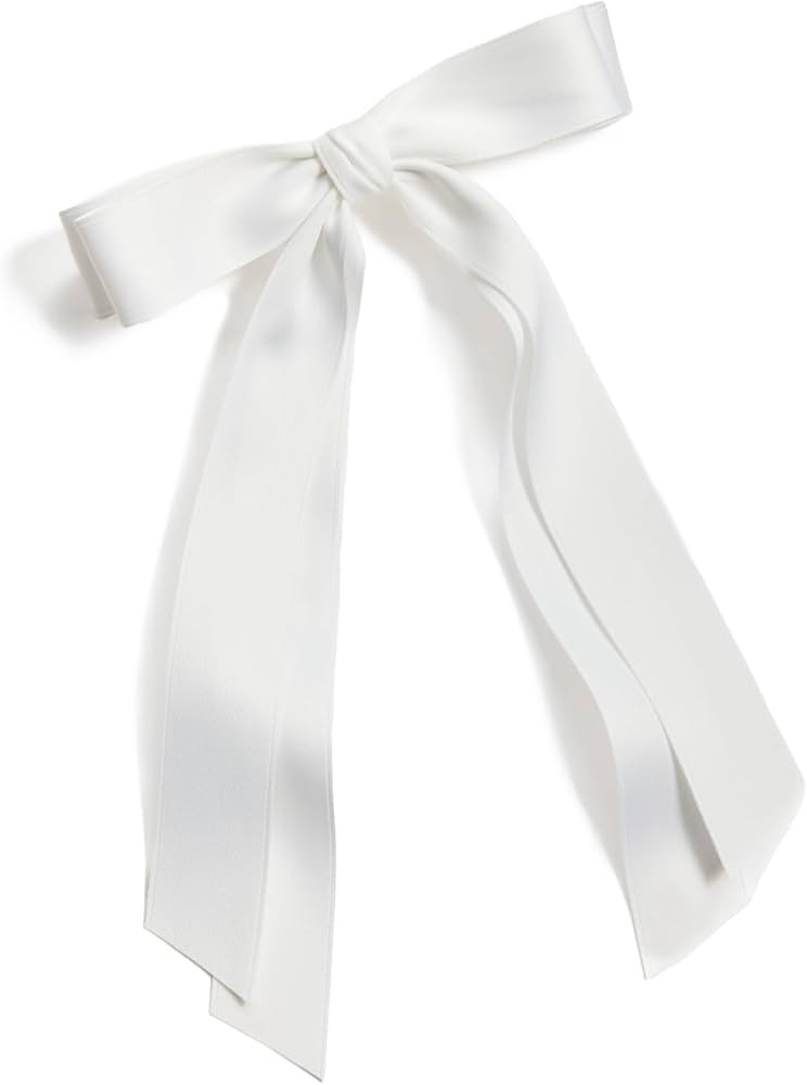 SHASHI Women's Hair Bow, White, 1 Count | Amazon (US)