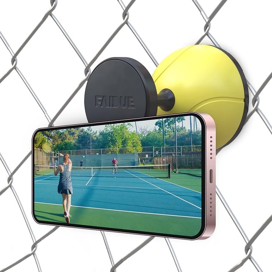 FAIDUE Tennis & Pickleball Training Equipment - Fence Smartphone Camera Mount, Tennis Practice Eq... | Amazon (US)