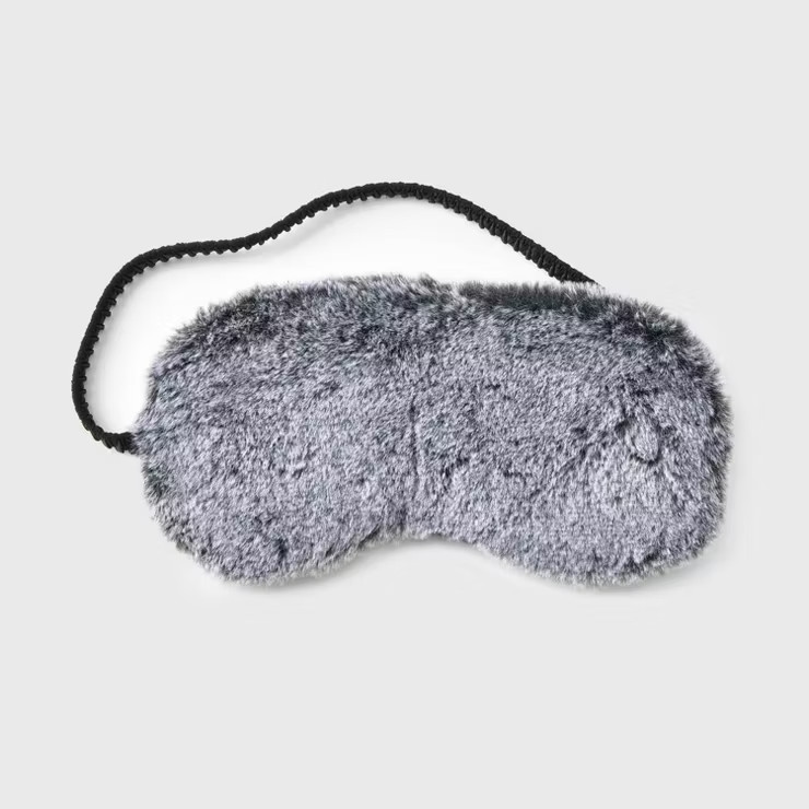 Women's Faux Fur Eye Mask One Size | Target