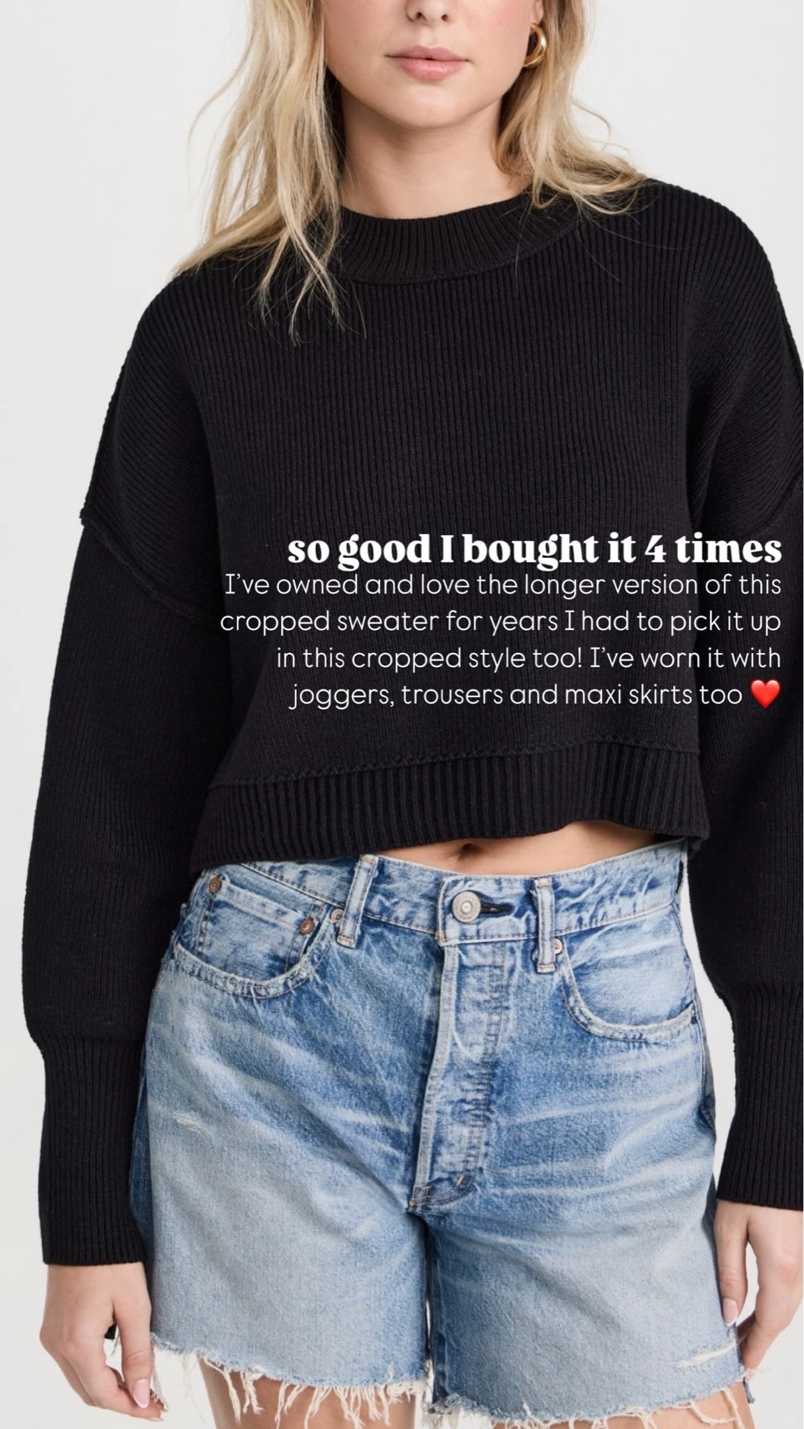 SO GOOD I BOUGHT IT 4 TIMES! I've owned and love the longer version of this cropped sweater for years I had to pick it up in this cropped style too!
Stylinbyaylin, aylin

#LTKStyleTip #LTKActive #LTKSeasonal