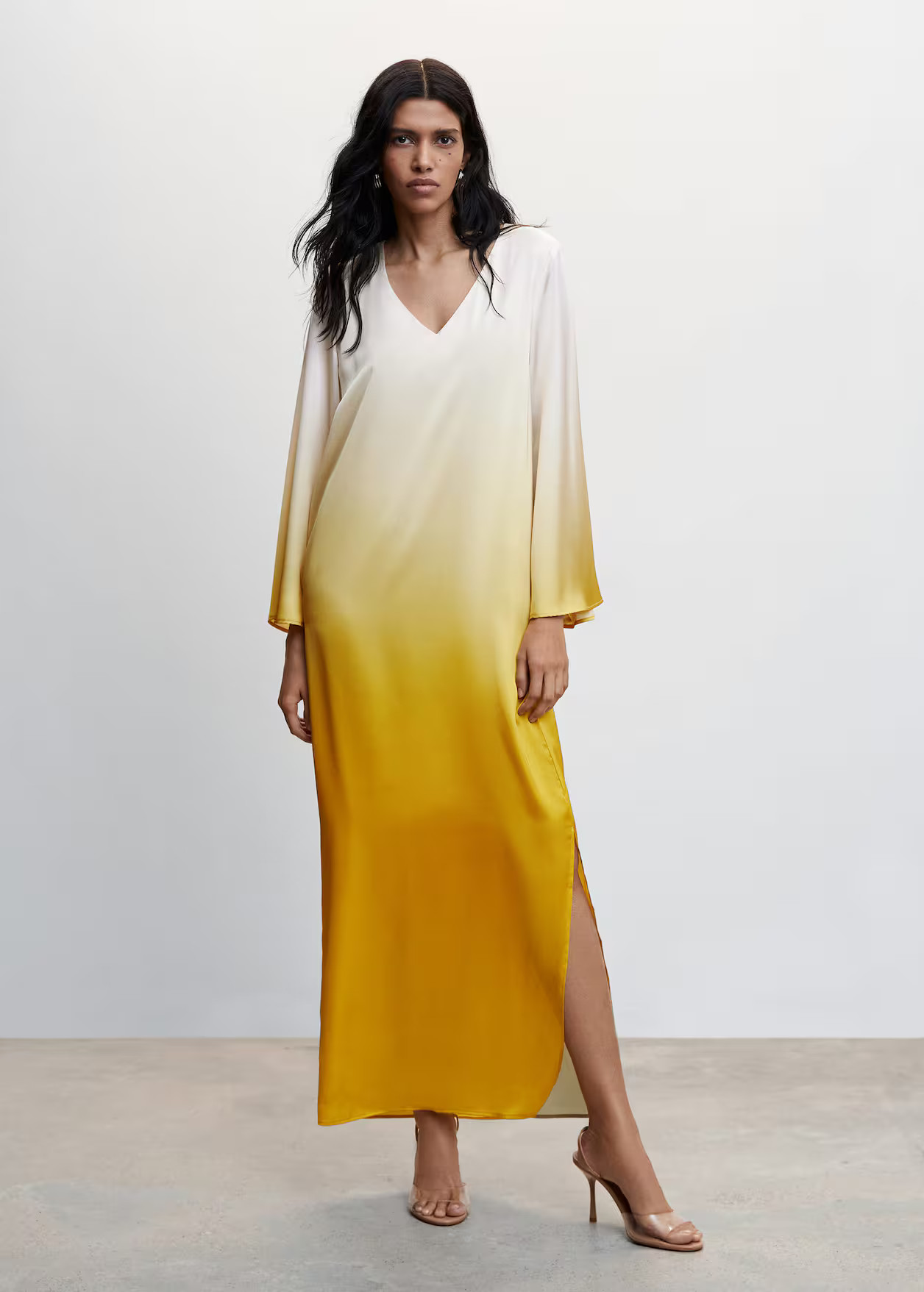 Gradient satin dress | MANGO (US)