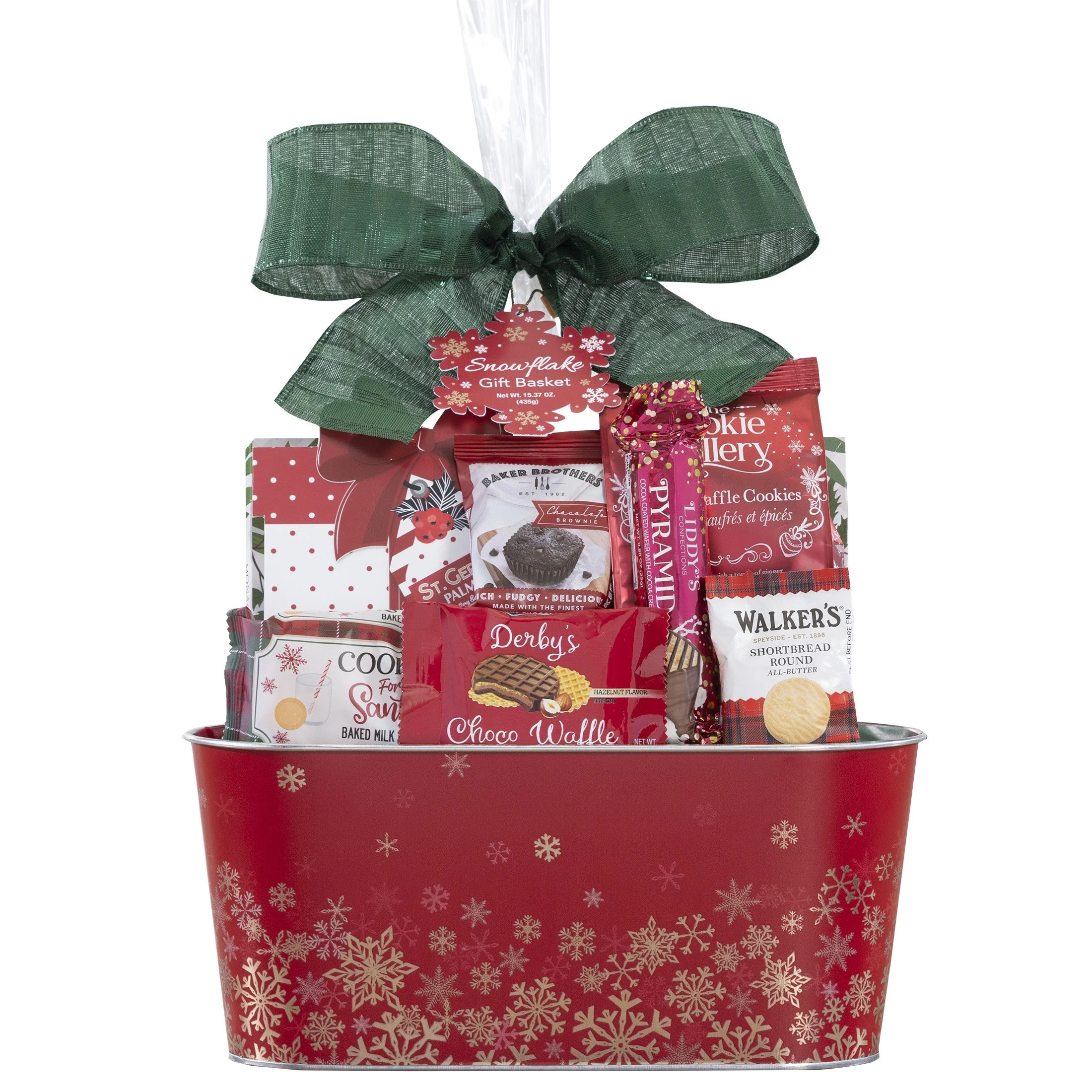 Snowflake Wishes Gourmet Assorted Sweet and Savory Treats Gift Basket by Houdini | Walmart (US)