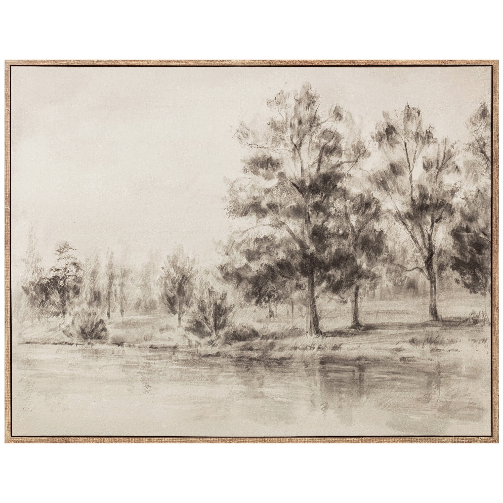 My Texas House Sepia Landscape Vintage Framed Art 36x28 | Walmart (US)