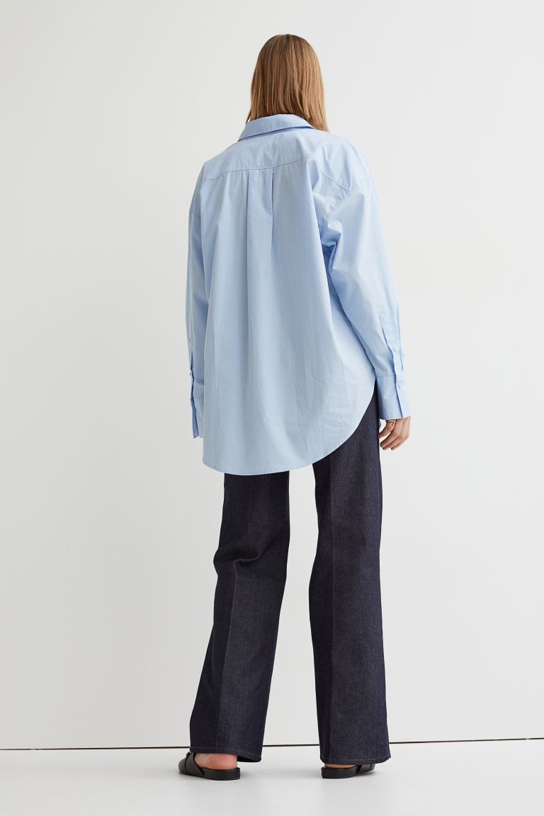 Cotton poplin shirt | H&M (UK, MY, IN, SG, PH, TW, HK)