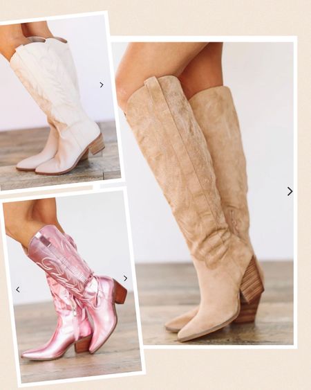 Knee boots
Cowboy boots
Western boots 

#LTKshoecrush #LTKstyletip