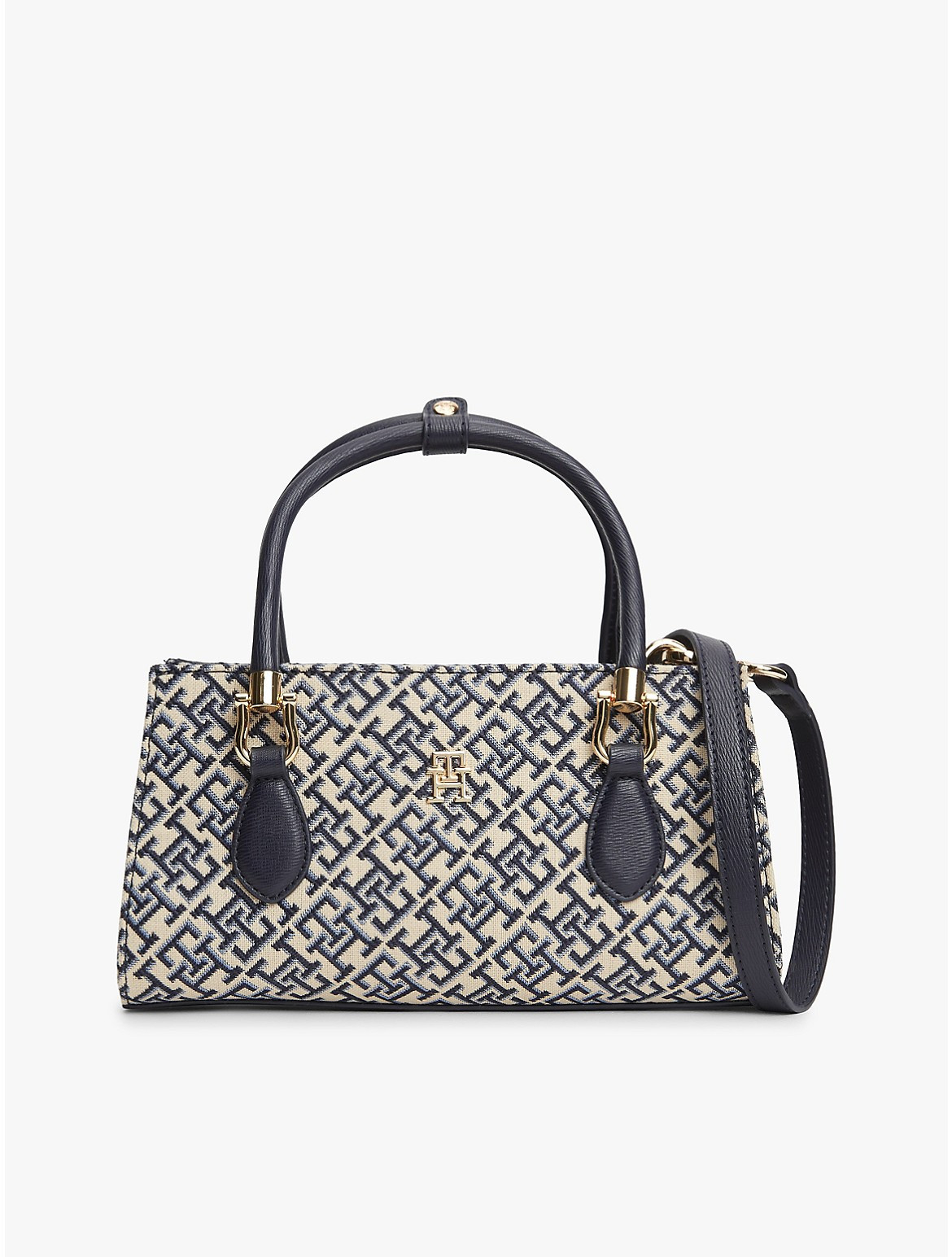 Tommy Hilfiger Women's Jacquard Monogram Mini Satchel Bag - Blue Mono | Tommy Hilfiger (US)