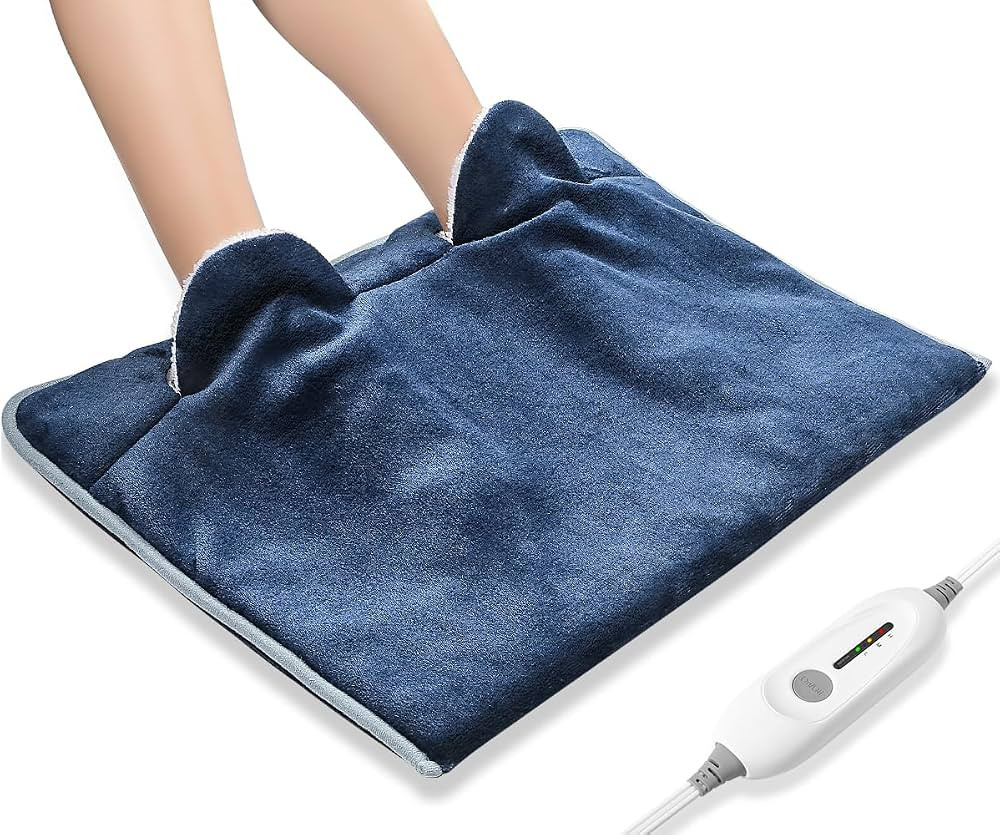 Electric Heated Foot Warmer Soft Flannel Foot Heater with 2h Auto Off & 3 Heat Levels Full Body U... | Amazon (US)