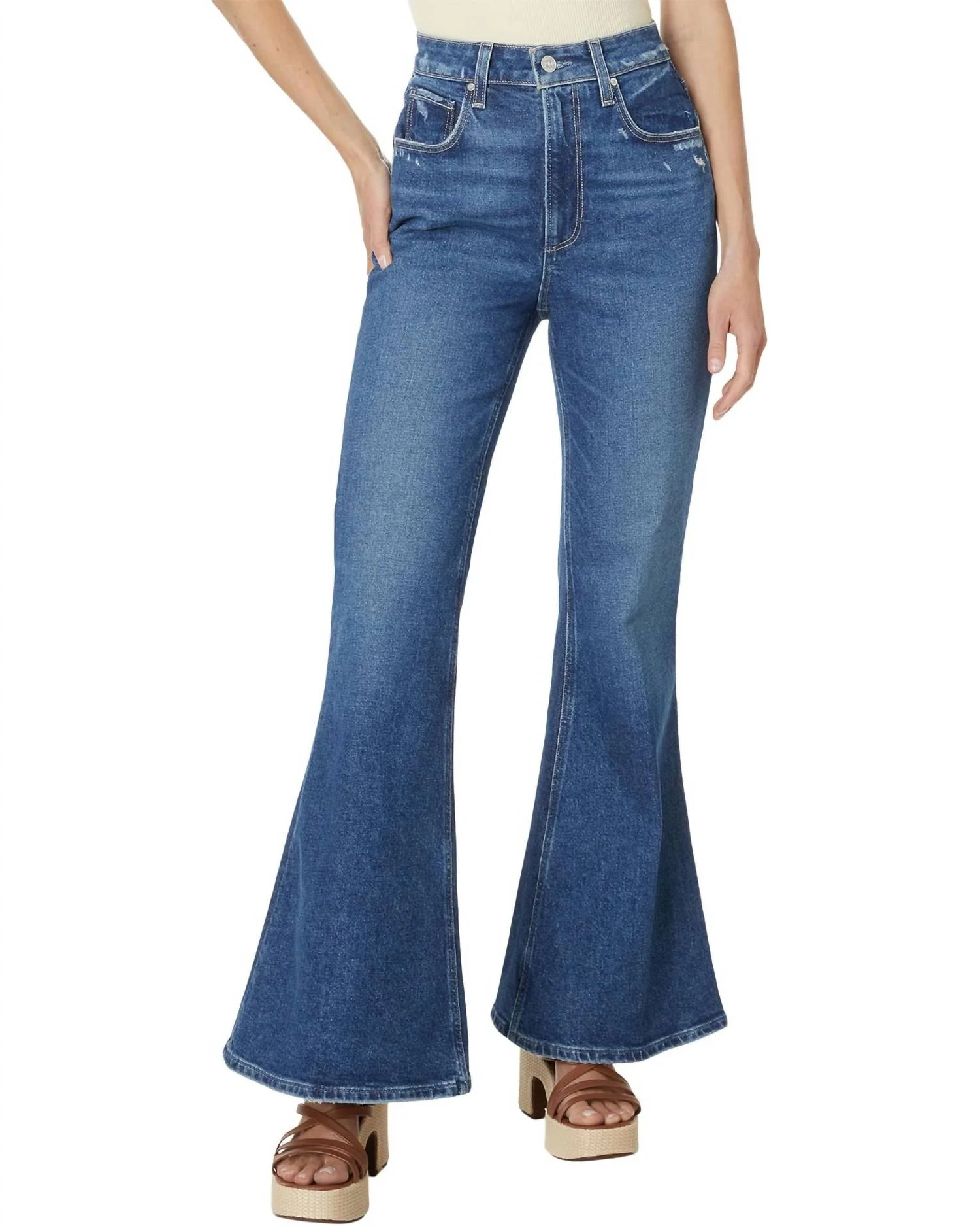 Charlie 32 Inch Flare Leg Jeans In Landmark | Shop Simon