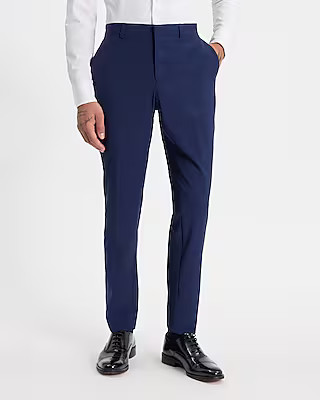 Slim Blue Modern Tech Suit Pant | Express