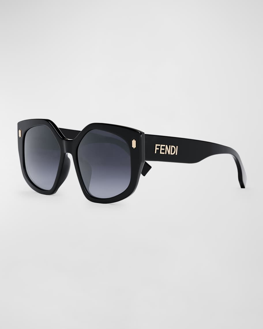 Fendi Gradient Logo Acetate Cat-Eye Sunglasses | Neiman Marcus