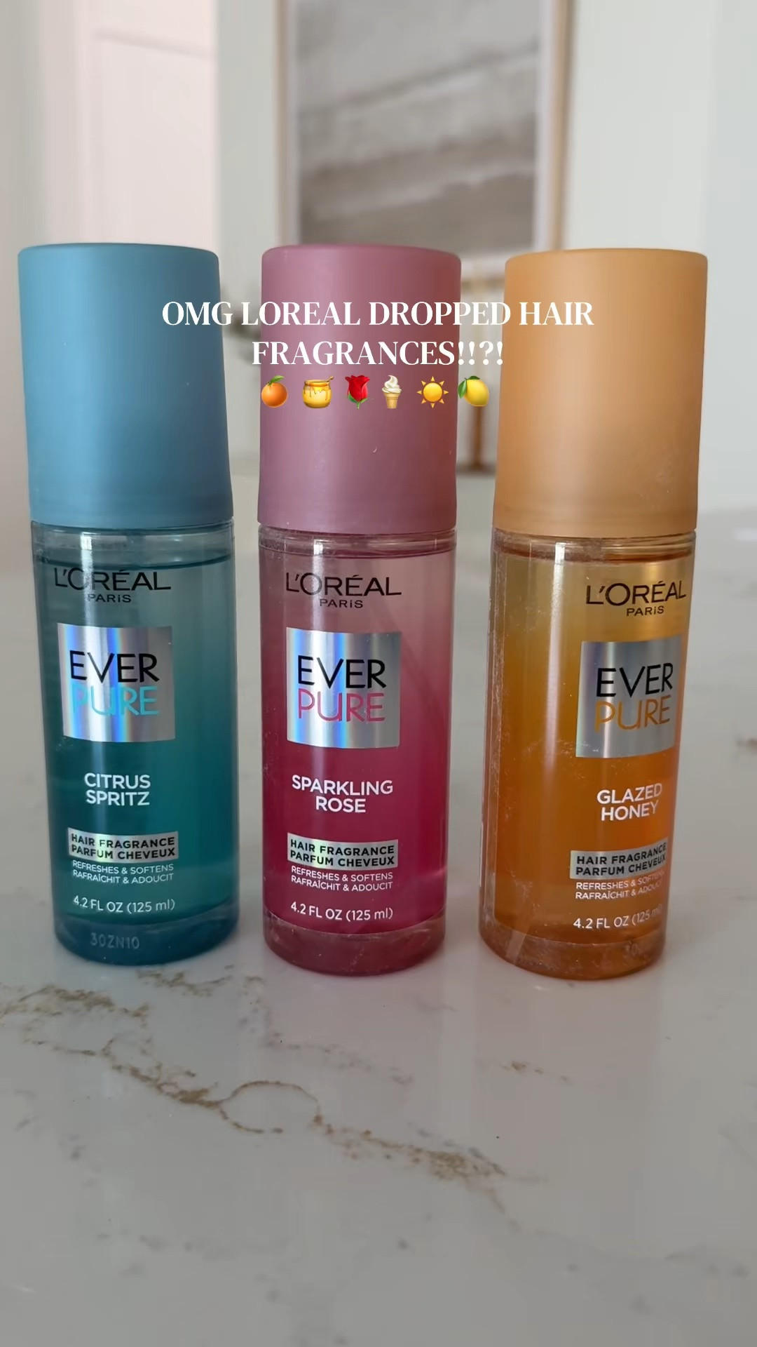 New Loreal hair mists